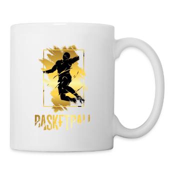 Basketball Basketball Player Dunking Gold Splash - Mug - white - Right