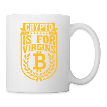 crypto is for virgins - Mug - white - Right