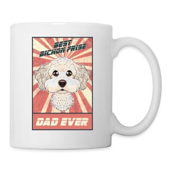 Meilleur père Bichon Frise Jamais I Bichon Lover - Mug blanc - blanc - Droite