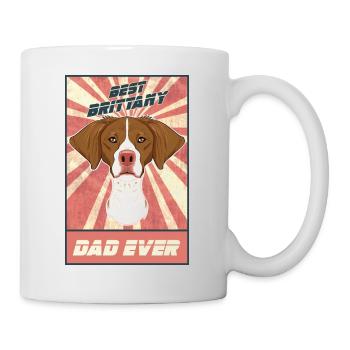 Meilleur père breton de tous les temps I Spaniel Lover - Mug blanc - blanc - Droite