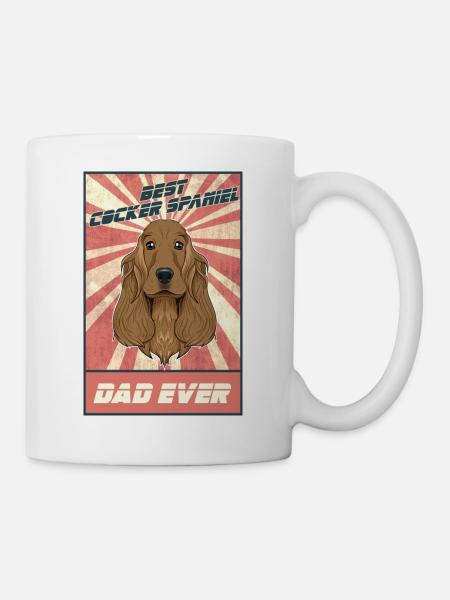 Meilleur Cocker Spaniel Dad Ever I Cocker Spaniel - Mug blanc - blanc