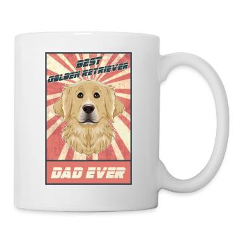 Meilleur père Golden Retriever Ever I Golden Retriever - Mug blanc - blanc - Droite