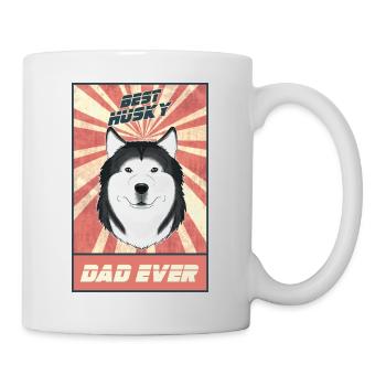 Best Siberian Husky Dad Ever I Husky Lover - Mug - white - Right