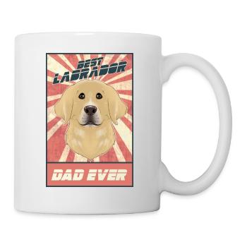 Best Labrador Dad Ever I Lab Lover - Tasse - Weiß - Rechts