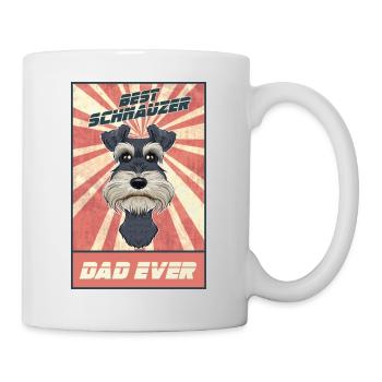 Best Miniature Schnauzer Dad Ever I Schnauzer - Mug - white - Right