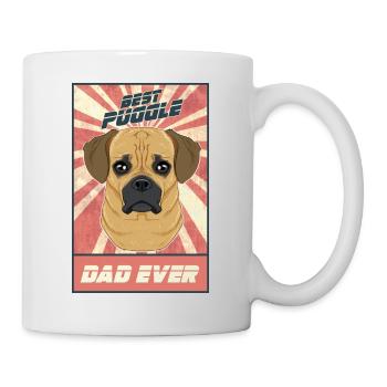 Best Puggle Dad Ever I Puggle Lover - Mug - white - Right