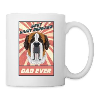 Best Saint Bernard Dad Ever I Saint Bernard Lover - Mug - white - Right