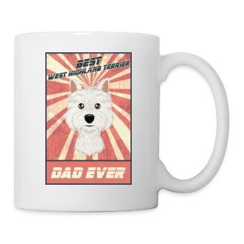 Meilleur père West Highland Terrier Jamais Amoureux de Westi - Mug blanc - blanc - Droite