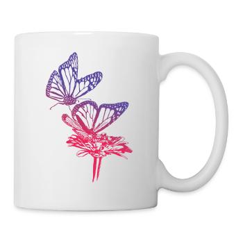 Monarch Butterfly Sketch Graphic Butterfly Lovers - Mug blanc - blanc - Droite