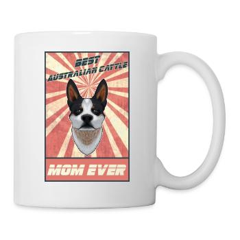 Meilleure maman de chien de bétail australien jamais I Blue Heeler - Mug blanc - blanc - Droite