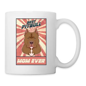 Meilleure maman Pitbull Ever I Pitbull Lover - Mug blanc - blanc - Droite