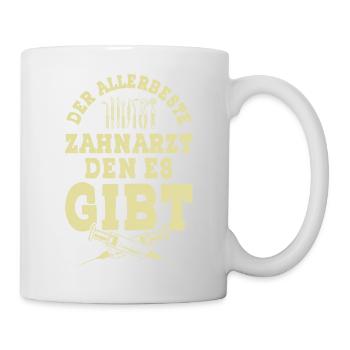 zahnarzt dentist - Tasse - Weiß - Rechts
