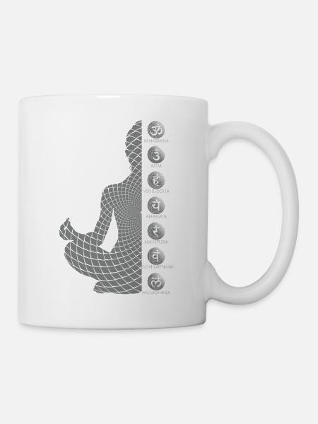 Sieben Chakras - Tasse - Weiß