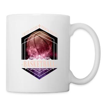 Basketball Basketballer Feuer Sport Spieler Fan - Tasse - Weiß - Rechts