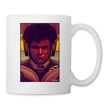 Ludwig van Beethoven DJ Headphones Music Party - Mug - white - Right