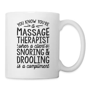 Snoring And Drooling Is A Compliment - Mug - white - Right