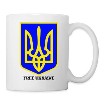 Free Ukraine 2022 war krieg kiev EU NATO russia - Tasse - Weiß - Rechts