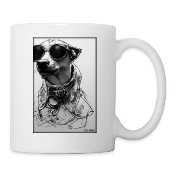 Chien Chiens Lunettes de soleil Animaux sauvages Animaux animaux - Mug blanc - blanc - Droite