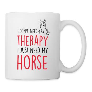 therapy horse - Tasse - Weiß - Rechts