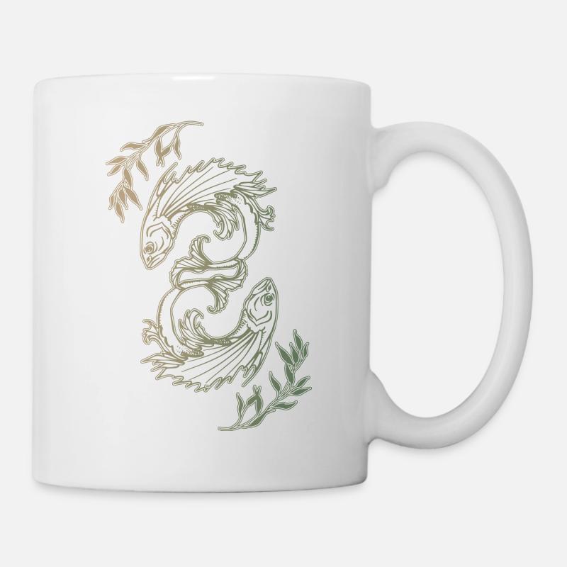 Signe zodiaque poisson - Mug blanc - blanc