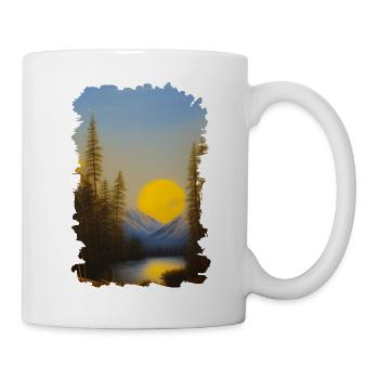 Winter Landscape Snow Nature Mountains Trees Forest 7 - Mug - white - Right