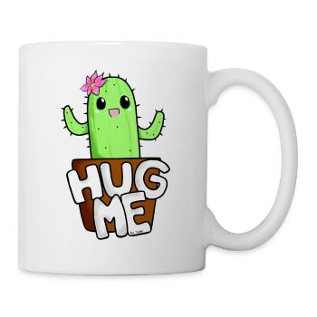 Hug Me Cactus Self-Designed Kawaii Japan - Mug - white - Right