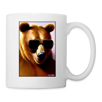 Bear Sunglasses Wildlife Forest Animals Wilderness - Mug - white - Right
