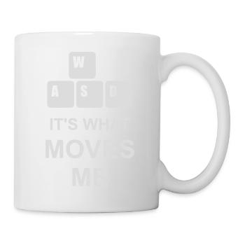 c’est ce qui m’émeut - Mug blanc - blanc - Droite