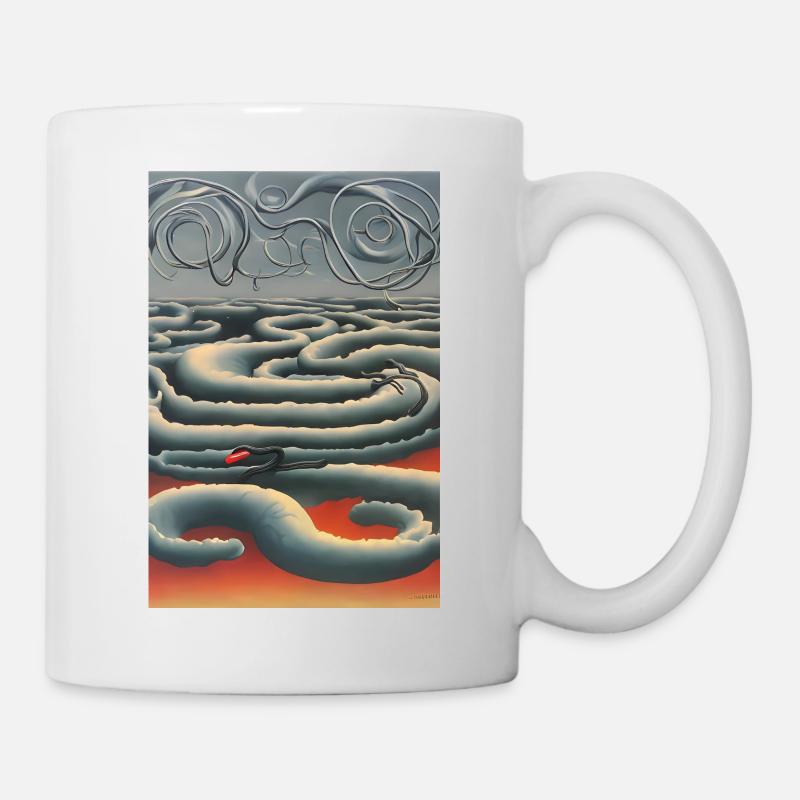 Des serpents dans le ciel - Mug blanc - blanc