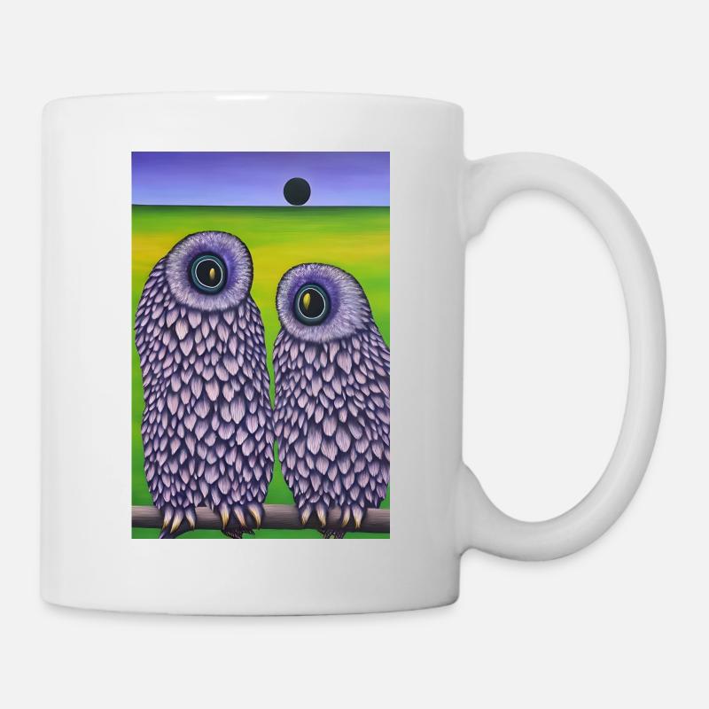 Owl in the field - Mug - white