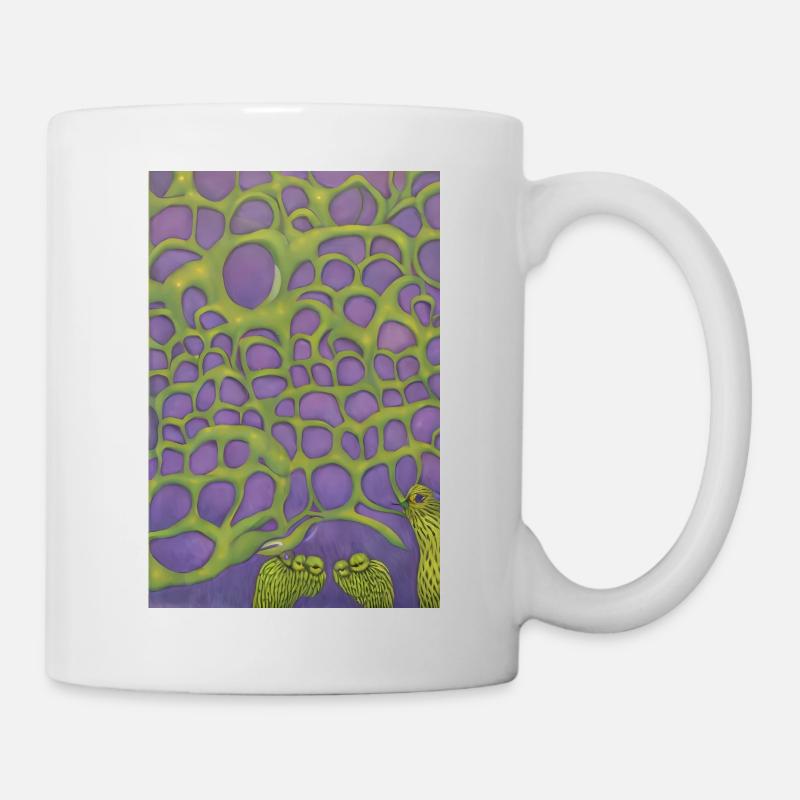 Hiboux dans la brousse - Mug blanc - blanc