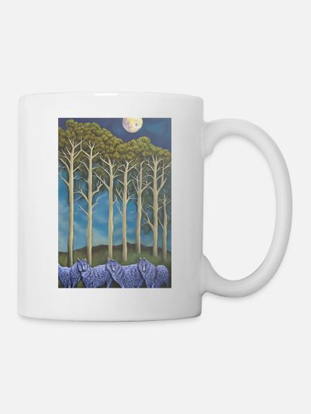 Wolves on the avenue - Mug - white