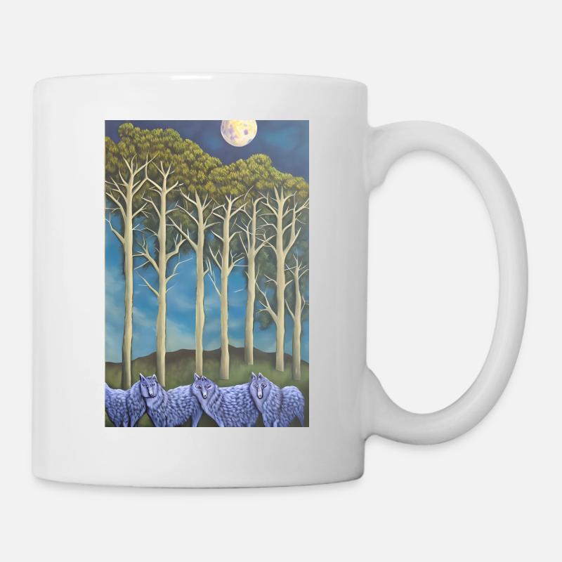 Wolves on the avenue - Mug - white