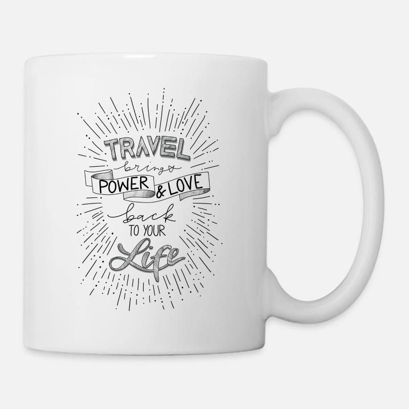 Travel - Tasse - Weiß