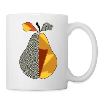 Birne - Tasse - Weiß - Rechts