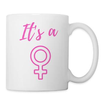 Baby Announcement Pregnancy - Girl - Surprise - Mug - white - Right