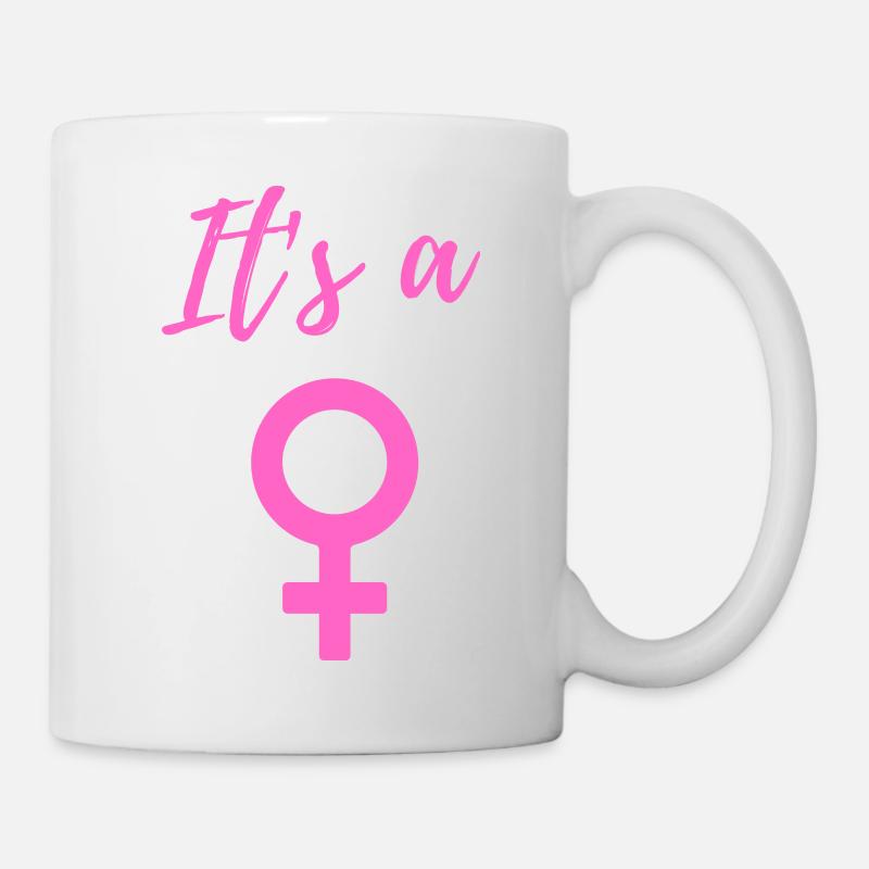 Annonce de bébé - Filles - Grossesse - Mug blanc - blanc
