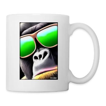 Gorilla Sunglasses Wildlife Forest Animals Wildlife - Mug - white - Right