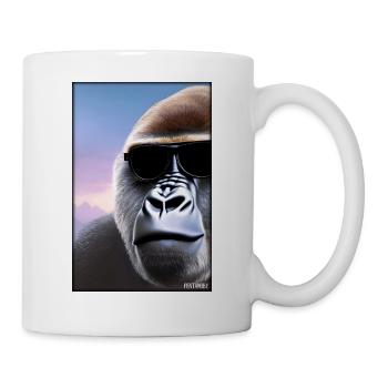 Gorilla Sunglasses Wildlife Forest Animals Wildlife - Mug - white - Right