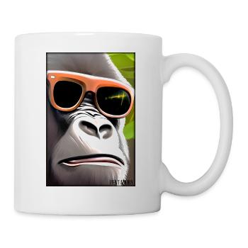 Gorilla Sunglasses Wildlife Forest Animals Wildlife - Mug - white - Right