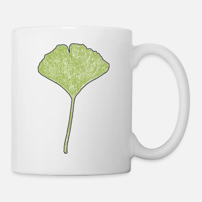 Gingko Blatt - Tasse - Weiß