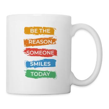 Soyez la raison pour laquelle quelqu’un sourit aujourd’hui - Mug blanc - blanc - Droite