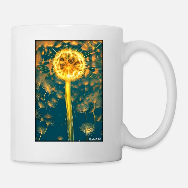 Pusteblume Löwenzahn Korbblütler Blume Frühling - Tasse - Weiß