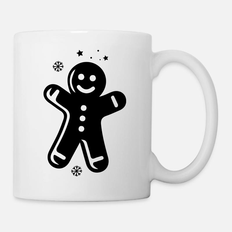 Lebkuchenmann Weihnachten - Tasse - Weiß