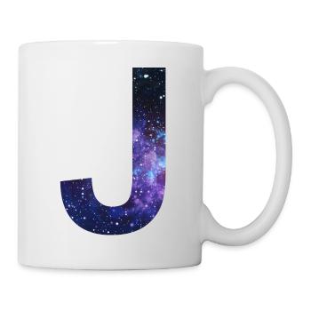 Galaxy J lettre Space Stars Idée cadeau - Mug blanc - blanc - Droite