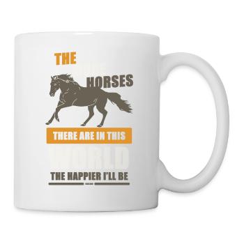 Cheval Enfants Filles Amoureux des chevaux - Mug blanc - blanc - Droite