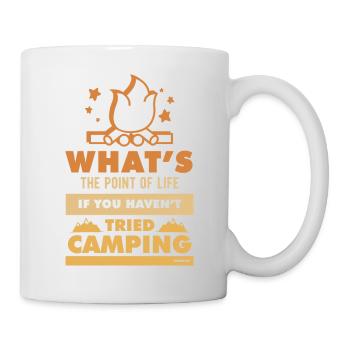 Cadeau de citation de feu de camp de camping - Mug blanc - blanc - Droite