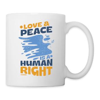 Menschenrechte Frieden - Tasse - Weiß - Rechts