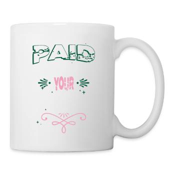 electrical electrician bib fun profession birthday - Mug - white - Right