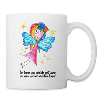 Generatorin Motiv Fee - gut lernen & schlafen - Tasse - Weiß - Rechts